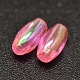 AB Color Plated Rice Electroplated Eco-Friendly Transparent Acrylic Beads PACR-I002-02-2