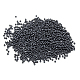 12/0グレードの丸いガラスシードビーズ  メタリックカラー  マットなスタイル  黒メッキ  12/0  2x1.5mm  穴：0.8mm  約3333個/50g X-SEED-Q008-M606-2