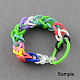 Kits de métiers à tisser colorés bracelet recharges de bricolage les plus chauds X-DIY-R001-01-5
