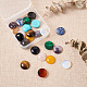 Fashewelry 24 pz 12 stile cabochon di pietre preziose naturali e sintetiche G-FW0001-05-5