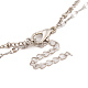 Двухслойные ожерелья из сплава для женщин NJEW-L123-01P-3