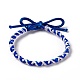 Bracelet cordon tressé polyester BJEW-B065-03-2
