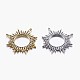 Латунные подвески с микропейвом и цирконием в форме солнечного затмения ZIRC-A008-04-1