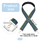 Stripe Pattern Glittered Polyester Adjustable Webbing Bag Straps PURS-WH0005-82KCG-01-2