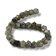Brins de perles rondes en labradorite naturelle coupées en étoile G-M418-C10-01-3