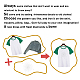 ガラスホットフィックスラインストーン  アップリケの鉄  マスクと衣装のアクセサリー  洋服用  バッグ  パンツ  スター  297x210mm DIY-WH0303-241-5