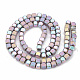 Electroplate Non-magnetic Synthetic Hematite Beads Strands G-N0318-39-D-2
