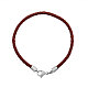 Braided Leather Cord Bracelet Makings MAK-M020-09-B-1
