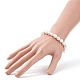 Bracelet extensible en perles de keshi baroque naturel pour femme BJEW-JB08910-3