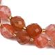 Натуральные южные красные агатовые бусины G-N342-149E-4