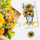 PH PandaHall Sunflower Bouquet Clear Stamp DIY-WH0618-0029-7