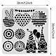 Large Plastic Reusable Drawing Painting Stencils Templates DIY-WH0172-556-3