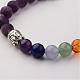 Natural Gemstone Beads Stretch Bracelets BJEW-JB02448-04-2