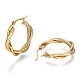 Серьги-кольца из нержавеющей стали 304 EJEW-F257-17G-2