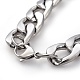 Men's 304 Stainless Steel Curb Chain Bracelets X-BJEW-G618-01P-3