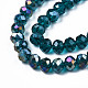 Electroplate Glass Beads Strands EGLA-A034-T10mm-B25-3