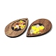Ciondolo in legno e resina WOOD-H104-23-06-3