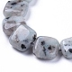 Natürliche Sesam Jaspis / Kiwi Jaspis Perlen Stränge G-G805-C10-3