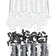 Nbeads 720pcs 2 colores cuentas de semillas de vidrio de 2 orificios SEED-NB0001-55-1