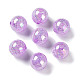 AB Color Transparent Crackle Round Acrylic Beads CACR-S006-03-1