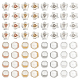 CHGCRAFT 64Pcs 8 Styles Silicone Ear Nuts SIL-CA0001-04-8