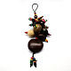 Buddhist Jewelry Natural Bodhi Beaded Pendant Hanging Decorations HJEW-S01-01-2