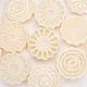 Pandahall 18 pieza de sellos de molde de pastel de luna de flores con 3 piezas de prensa manual DIY-PH0025-26-5