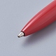 バタフライラインストーンクリスタルメタルボールペン  引き込み式の黒インクボールペンを回します  スタイリッシュな事務用品  レッド  14.25x0.85cm AJEW-K026-04H-3