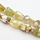 Faceted Teardrop Natural Fire Crackle Agate Beads Strands G-E302-003-1