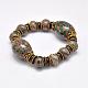 Natural & Dyed Agate Beads Stretch Bracelets BJEW-A107-27-2