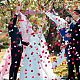 Chgcraft 700 個 7 色ハート紙吹雪装飾ラブハート紙吹雪結婚式の部屋の装飾布スポンジシミュレーション花びら結婚式バレンタイン誕生日記念日装飾用品 FIND-CA0006-33-6