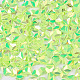 ネイルアート用品レーザーオーロラカラーグリッター  マニキュアスパンコール  キラキラネイルスパンコール  ダイヤモンド形状  芝生の緑  3.5x3.5x0.7mm MRMJ-S020-003D-2