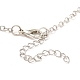 Ensembles de colliers pendentif coeur en alliage de placage de crémaillère NJEW-B081-08A-10