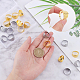 GORGECRAFT 1 Box 10Pcs 4 Colors Sewing Thimble Ring Embroidery Finger Protector Shield Adjustable Hand Working Needle Safety Alloy Quilting Thimbles for DIY Tailor Needlework Crafts Accessories TOOL-GF0002-92-3