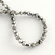 Chapelets de perles en verre électroplaqué X-EGLA-R094-3mm-08-2