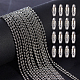 BENECREAT 2.5mm 39 Feet/12M Stainless Steel Extension Beaded Chain Adjustable Ball Chain with 50PCS Matching Connectors CHS-BC0001-05P-B-3