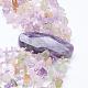 Природный драгоценный камень многожильных ожерелье NJEW-G910-03-4