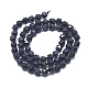 Chapelets de perles en pierre d'or bleue synthétique G-K303-B04-10MM-2