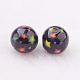 Spray Painted Resin Beads GLAA-F049-A18-2