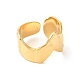 Ионное покрытие (ip) 304 кольцо из нержавеющей стали с открытой манжетой для женщин RJEW-E063-17G-2
