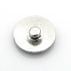Boutons à pression de bijoux de lettre d'émail d'alliage de zinc de ton argent antique SNAP-N010-86G-NR-2