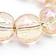 Electroplate Glass Beads Strands EGLA-Q062-10mm-A15-4