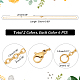 Unicraftale 12pcs 50cm golden & Edelstahl Farbe Kabelkette Edelstahl Kabelketten 1.5mm breite Halskette Kette mit Hummerkrallenverschlüssen für DIY Schmuck Halskette Herstellung STAS-UN0005-35-2