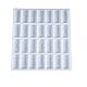 Diyドミノシリコンモールド  レジン型  UVレジン用  エポキシ樹脂ジュエリー作り  ホワイト  218x204x8mm  内径：50x24x8mm X-DIY-K017-04-2