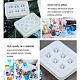 PandaHall Elite 4 pcs Round/Square Silicone Molds Sets For Resin Jewelry Making AJEW-PH0011-01-4