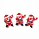 クリスマステーマ不透明樹脂カボション  サンタクロース  レッド  30x25x8.5mm CRES-N021-113-1