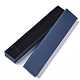 厚紙ジュエリーセットボックス  ブレスレットのための  ネックレス  長方形  スチールブルー  21x4x2cm CBOX-R036-14D-2