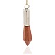 Synthetic Goldstone Pointed Big Pendants G-N0058-04-3