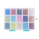 15 farben backen gemalt transparentem glas runde perlen DGLA-JP0001-25-6mm-3