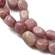 Природные родонит бисер нитей G-I389-A01-4